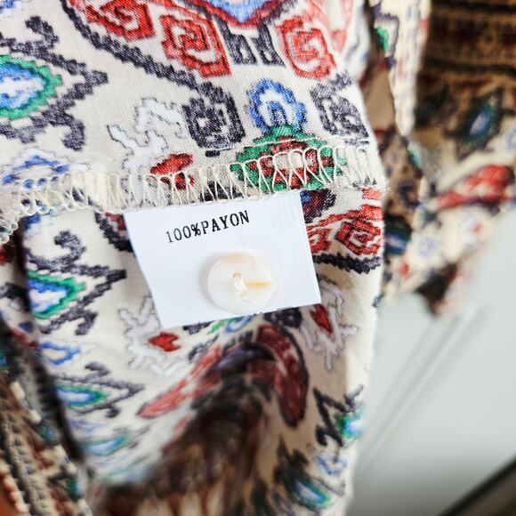 Catwalk Shift Boho Hippie Dress Size Small Belted Feather - Picture 9 of 11